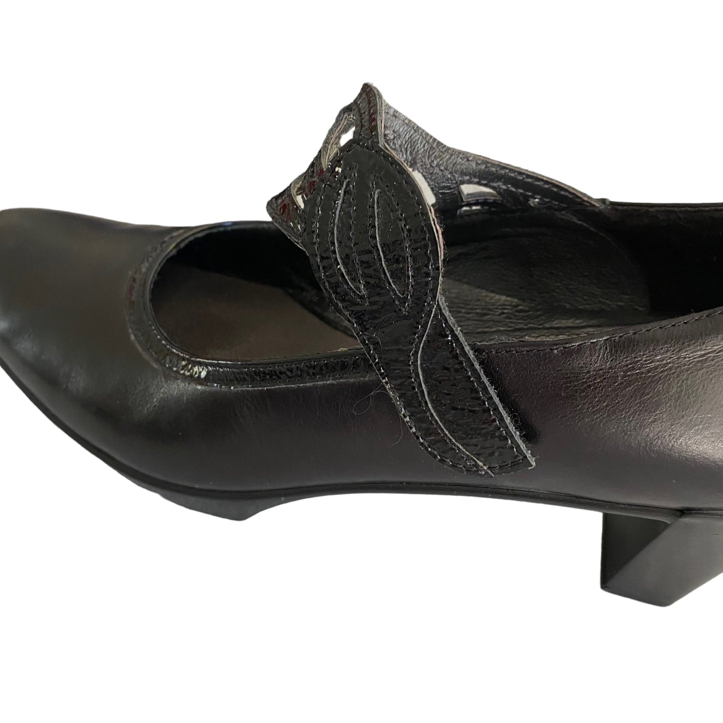 Naot Black Leather Mary Jane Shoes Size 9.5