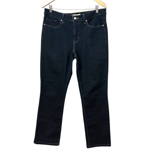 Levi’s Dark Blue 314 Shaping Straight Denim Jeans Size 32