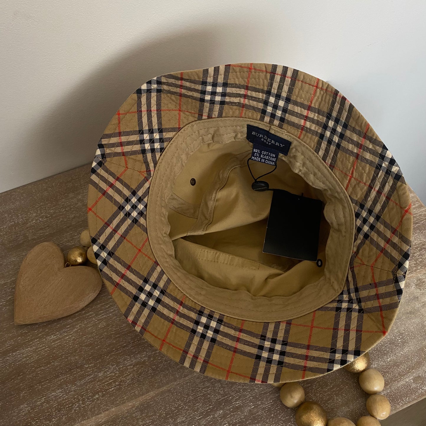 Burberry Camel Bucket Hat NWT