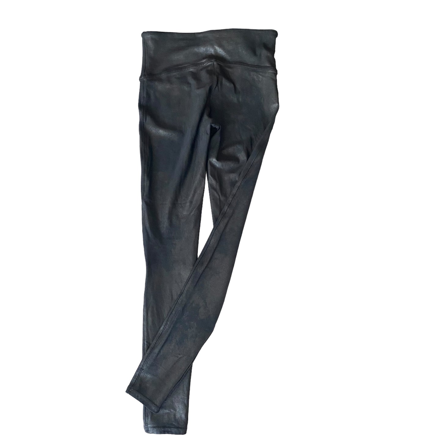 Spanx Distressed Faux-Leather Leggings Size Medium
