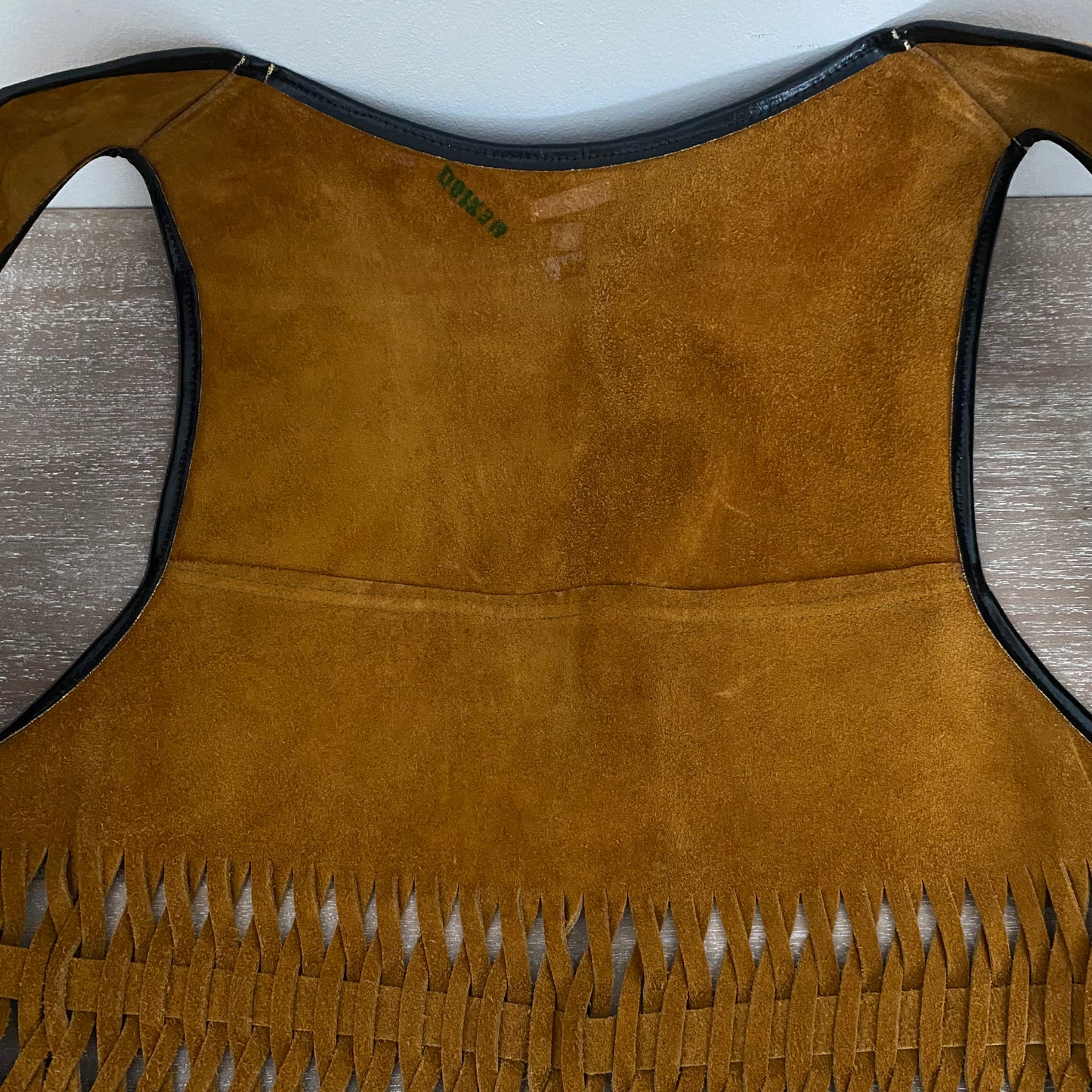 Genuine Suede Leather Vest Fringe Bead Detail Coastal Cowgirl