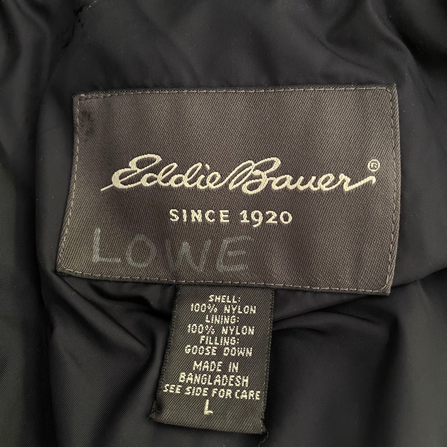 Eddie Bauer Men’s Goose Down Vest Size Large