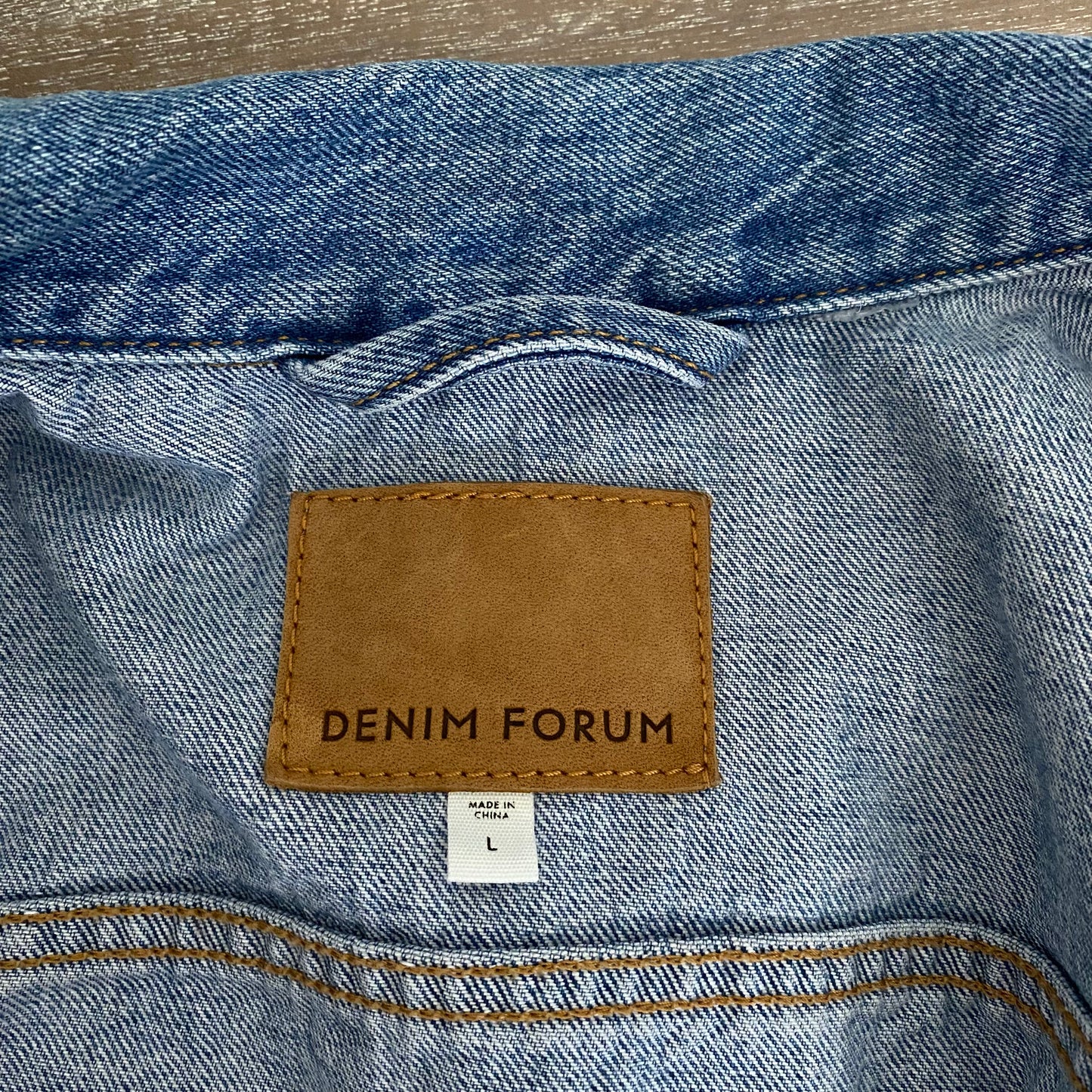Denim Forum The Bridget Vintage Denim Vest Size Large