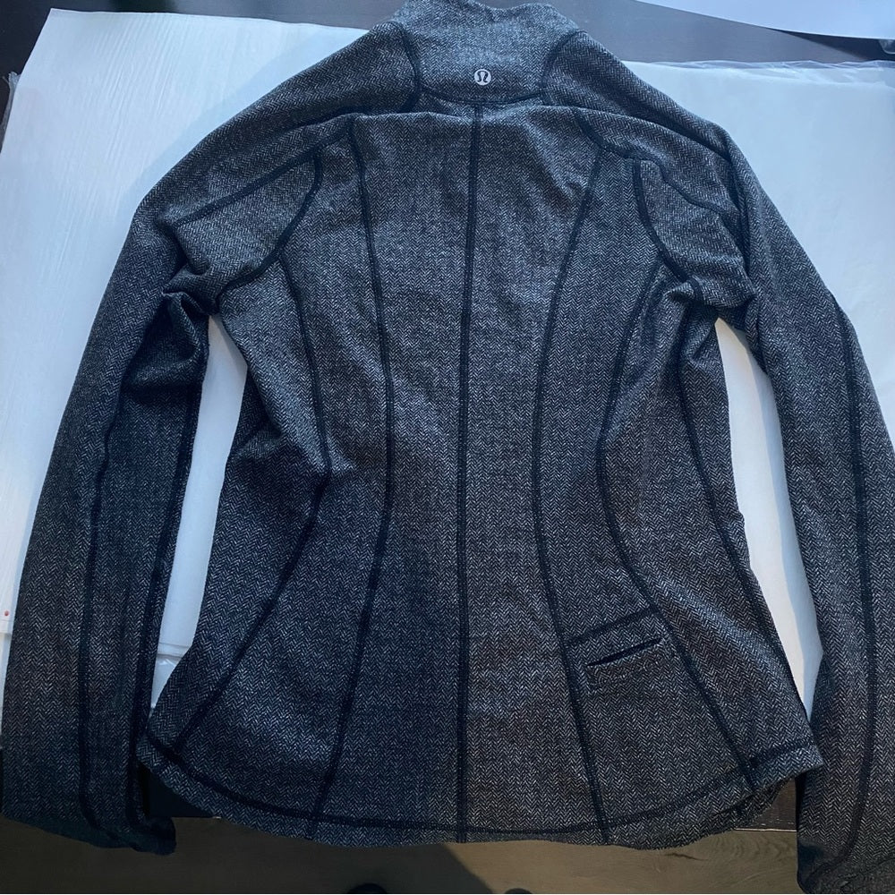 Lululemon Run U-Turn Herringbone Pullover Long Sleeve 1/2 Zip Rare Size Small