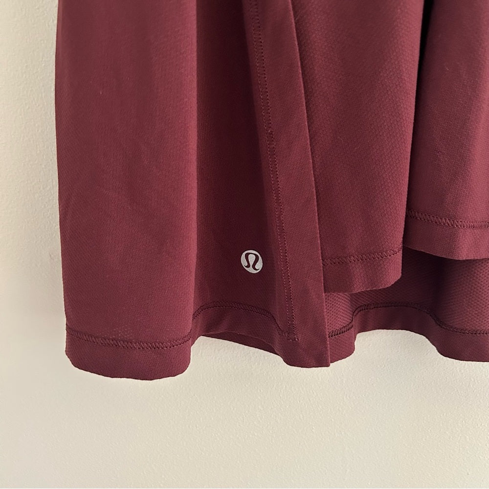 Lululemon Wrapper’s Delight Burgundy Sleeveless Tank Top Rare Size 10 - Love it again boutique