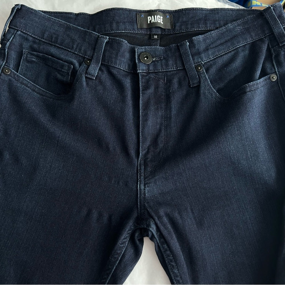 PAIGE Men’s Lennox Slim Fit Denim Jeans Dark Wash Size 32