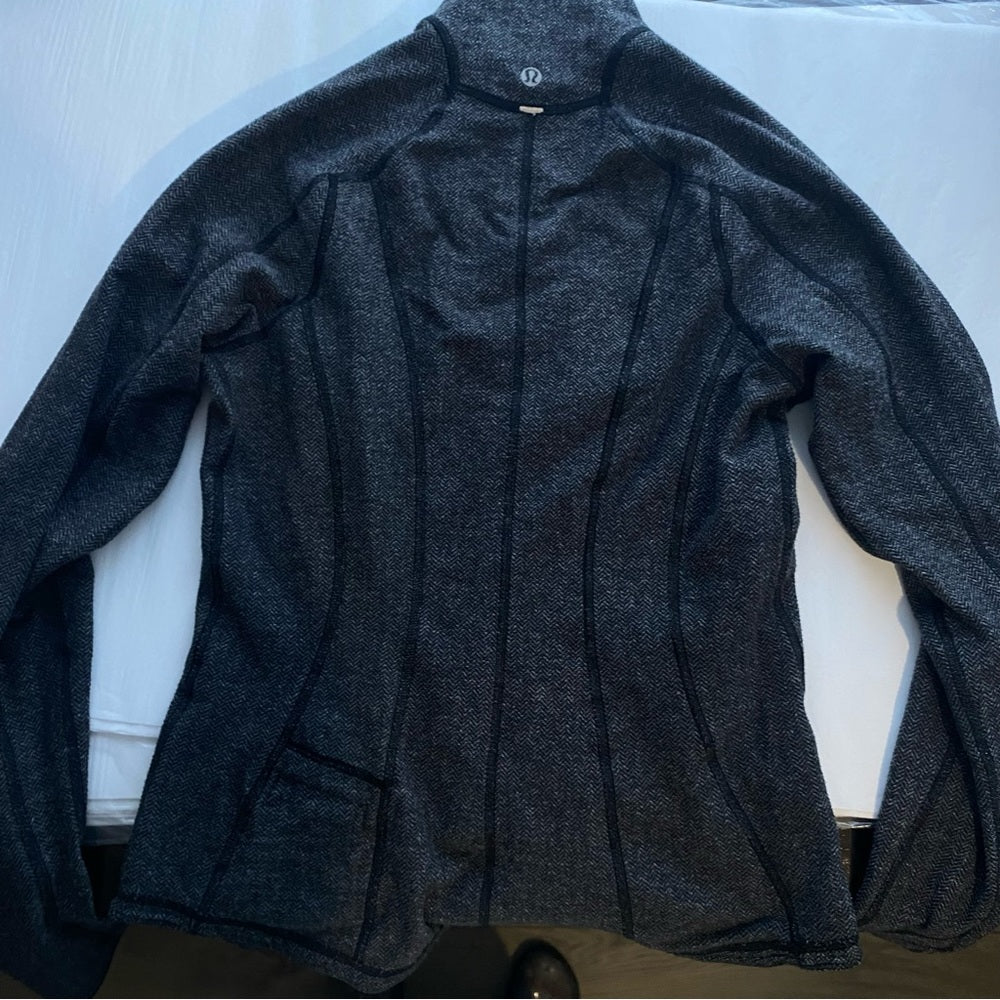 Lululemon Run U-Turn Herringbone Pullover Long Sleeve 1/2 Zip Rare Size Small