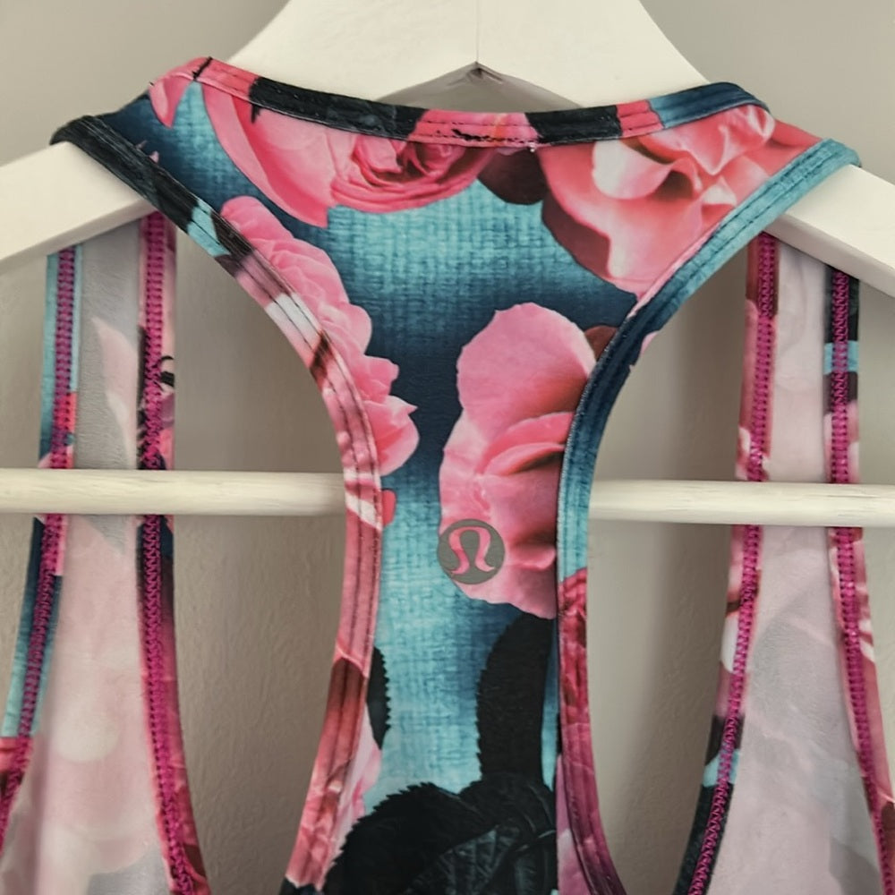 Lululemon Cool Racerback Tank Secret Garden Size 4