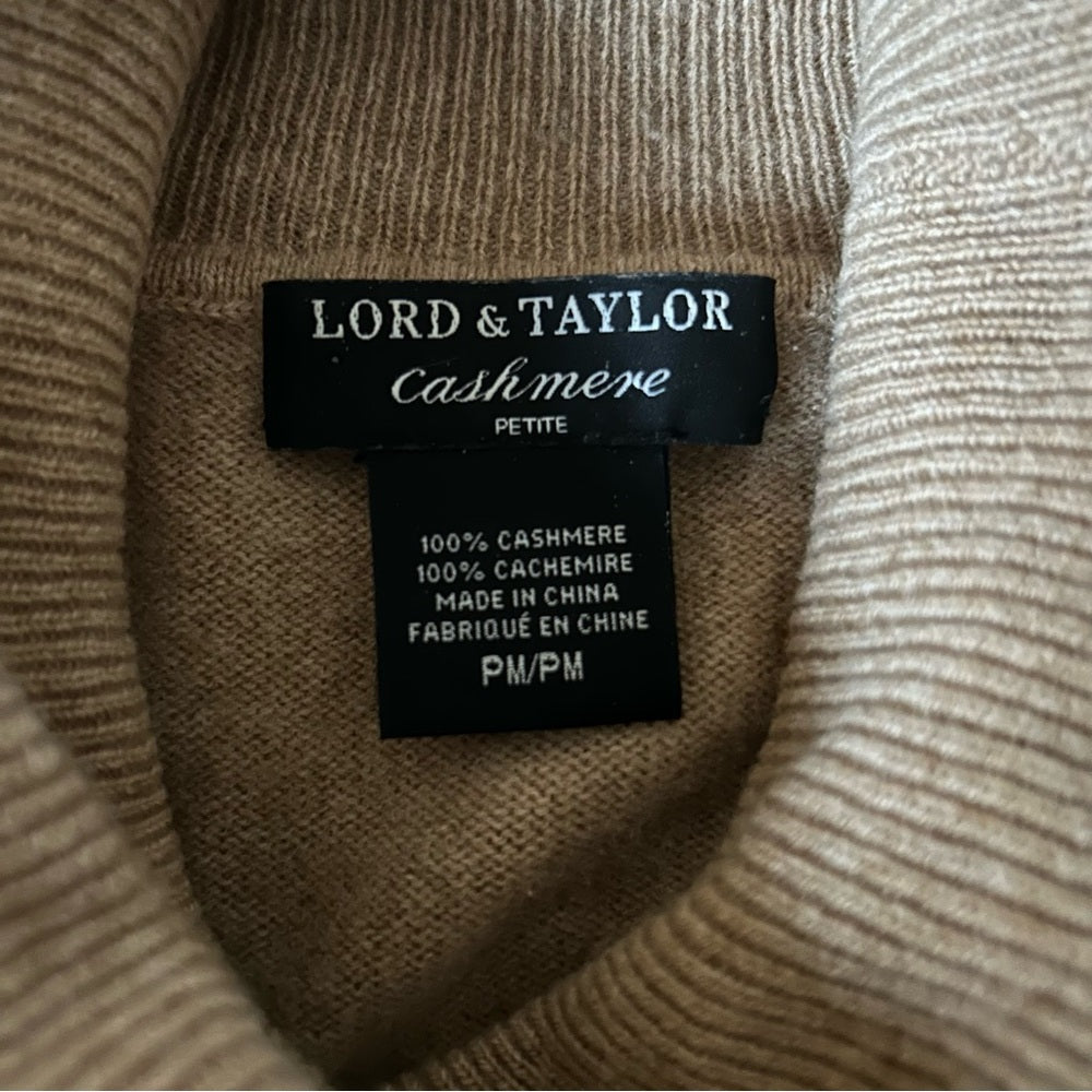 100% Cashmere Turtleneck Long Sleeve Sweater Size Medium