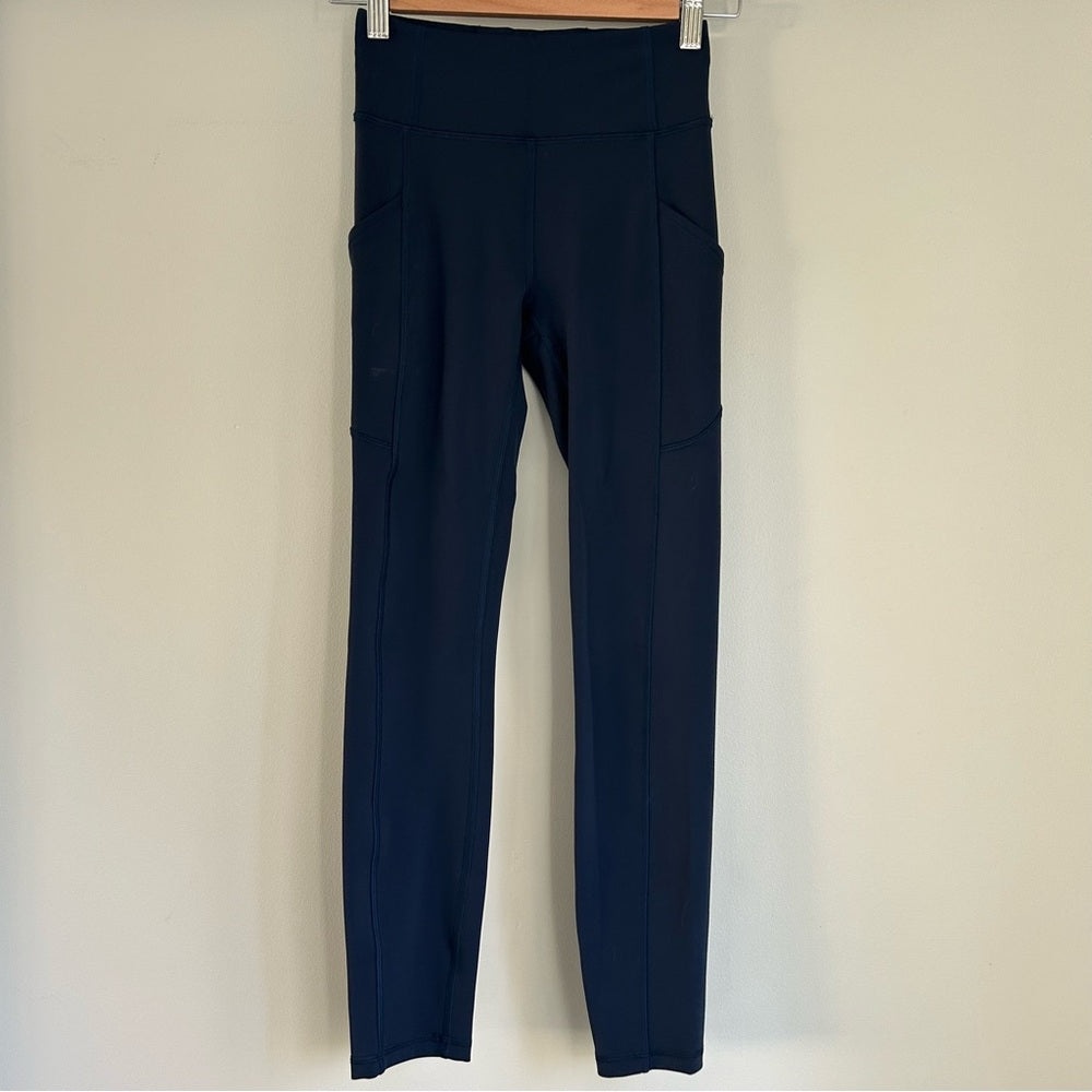 Lululemon Invigorate Leg Pockets High Rise Leggings Rare Size 2