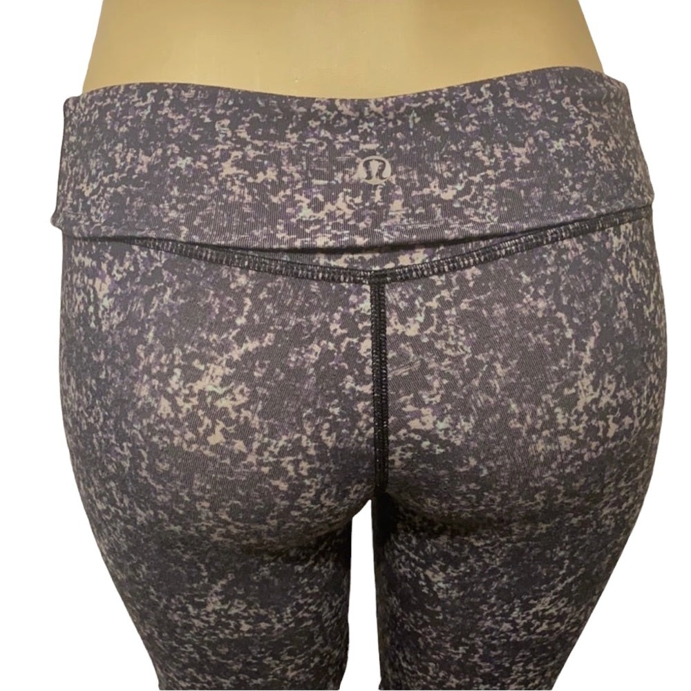 Lululemon Wunder Under Super High Leggings Full-On Luon (Roll Down) Rare Size 4
