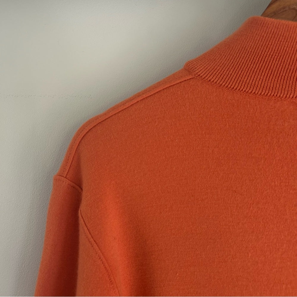 Saint Croix Wool Quarter Zip Mock Neck Long Sleeve Sweater