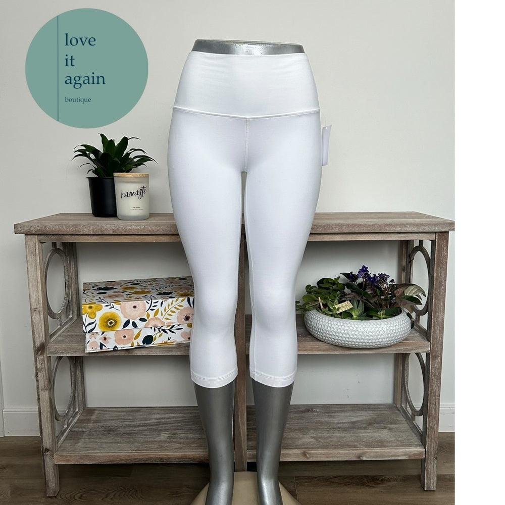 Lululemon Align High-Rise Crops White Rare Size 16