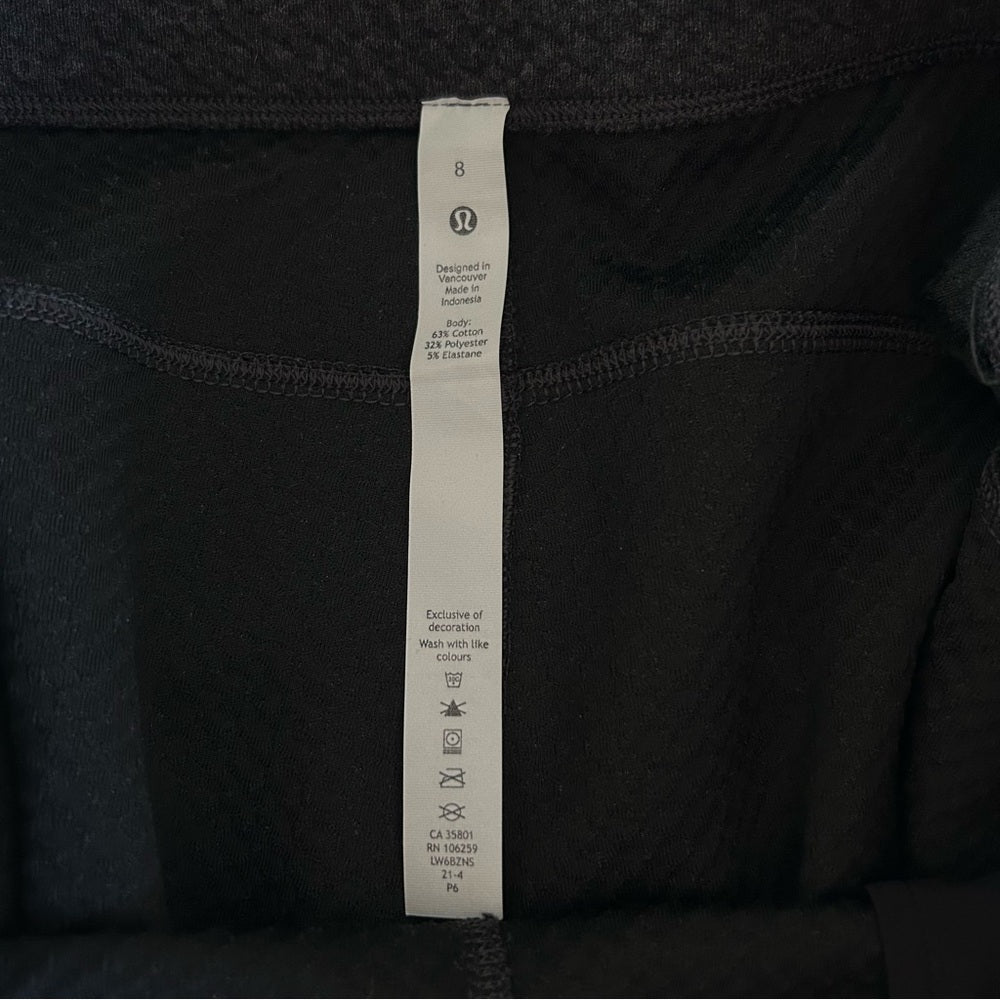 Lululemon Can You Feel The Pleat Crop Rare Size 8