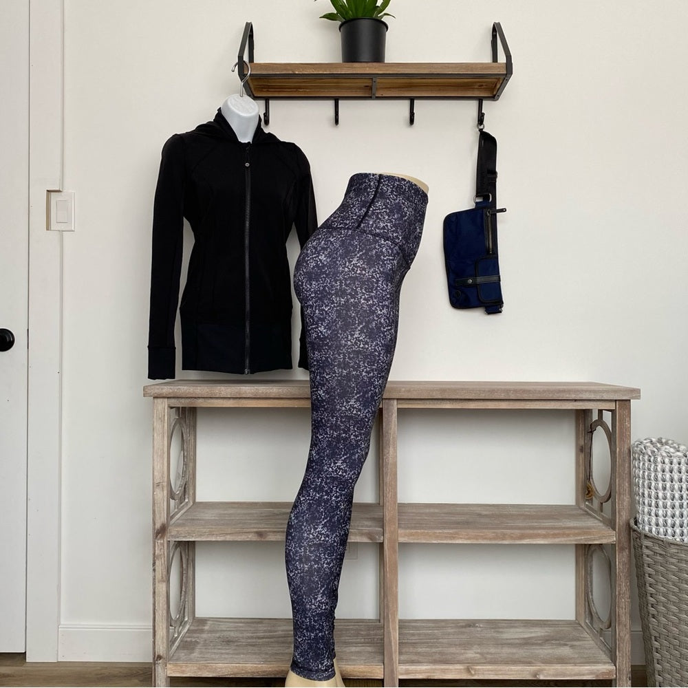 Lululemon Wunder Under Super High Leggings Full-On Luon (Roll Down) Rare Size 4