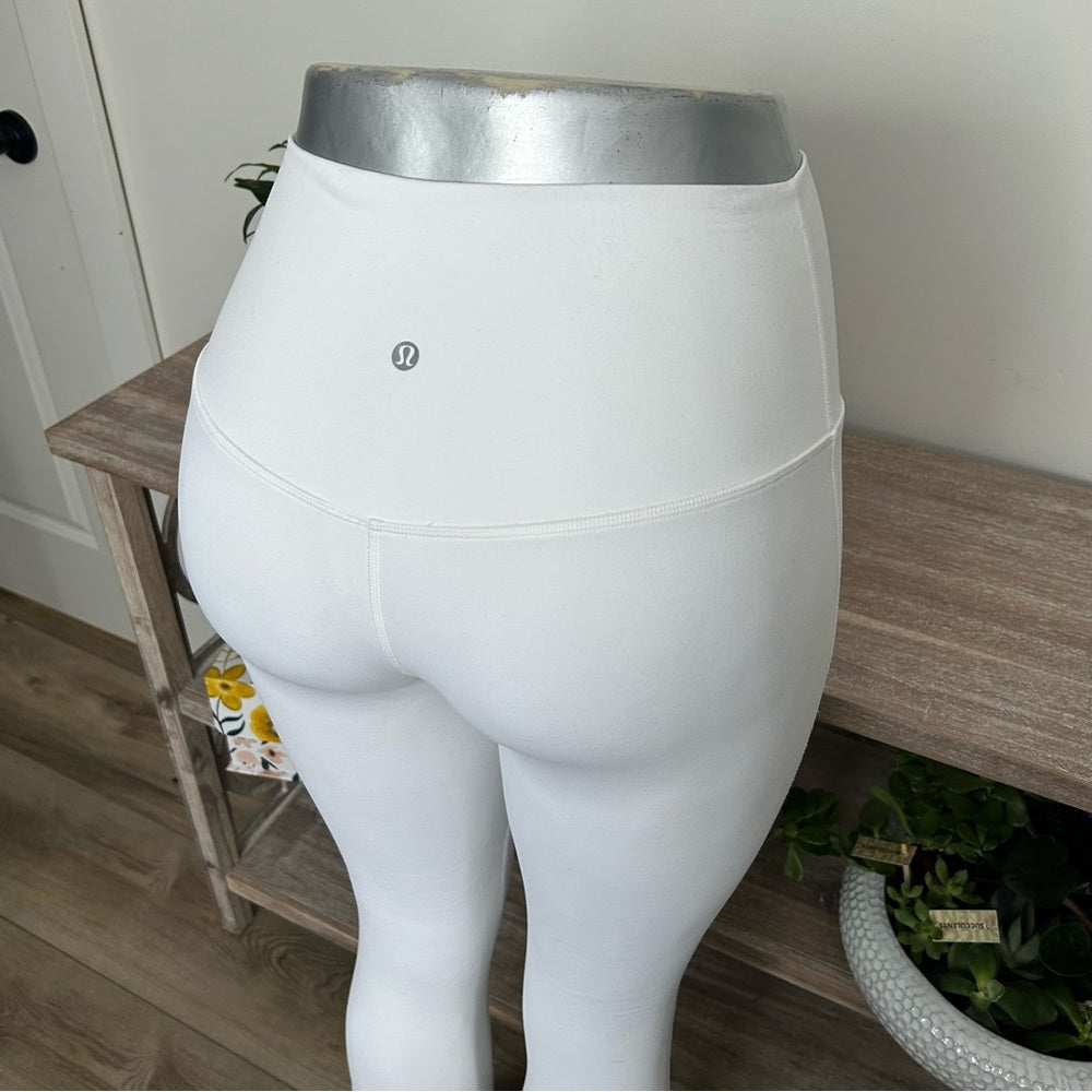 Lululemon Align High-Rise Crops White Rare Size 16