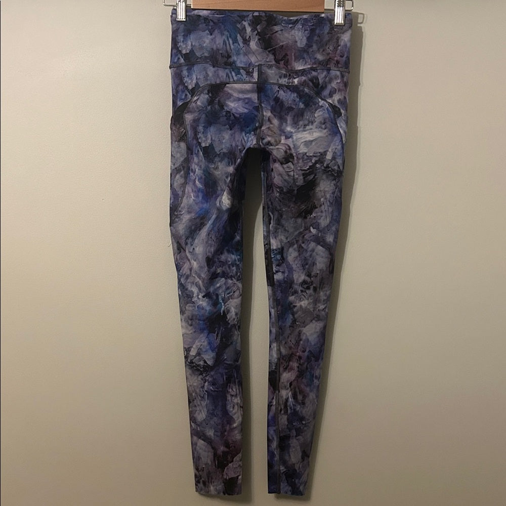 Lululemon Fast and Free High Rise Legging Leg Pockets Non-Reflective 25” Size 4
