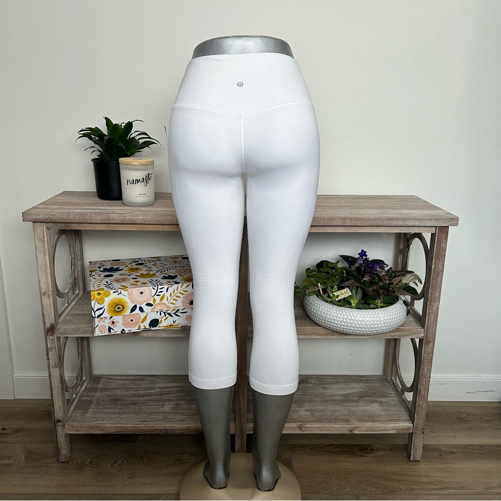 Lululemon Align High-Rise Crops White Rare Size 16