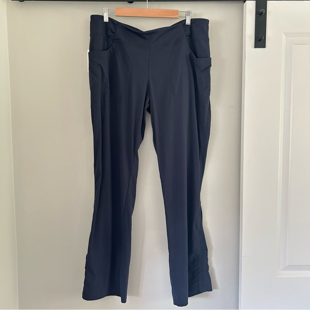 Mountain Hardwear Blue Dynama Hiking Pull On Pants Stretchy Size XL