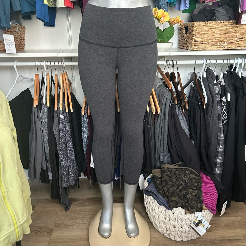 Lululemon COTTON Wunder Under Crop Leggings Size 6