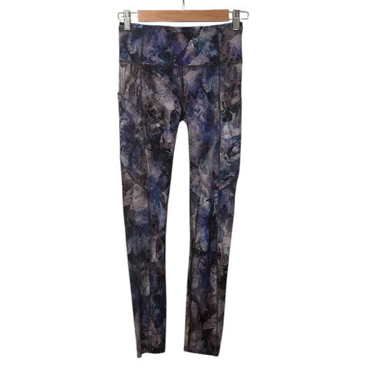 Lululemon Fast and Free High Rise Legging Leg Pockets Non-Reflective 25” Size 4