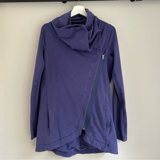 Lululemon Method Wrap Collared Sweatshirt Jacket Size 6