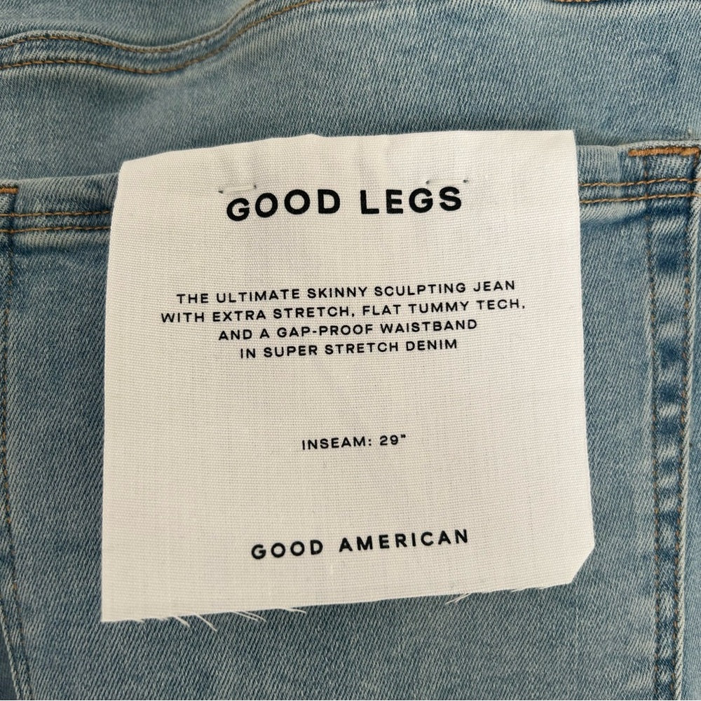 NEW! Good American Good Legs Skinny Super Stretch Denim Jeans Plus