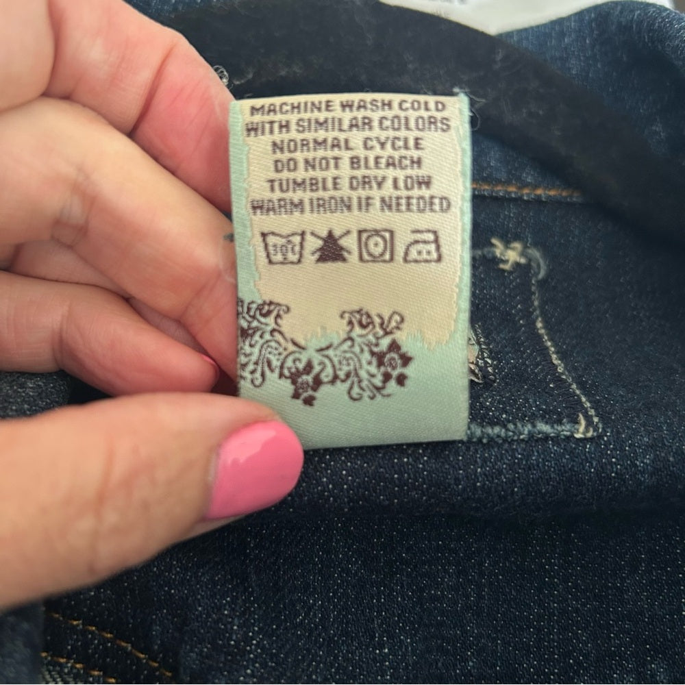 American Rag CIE Blue Stretchy Denim Jean Jacket Size Large