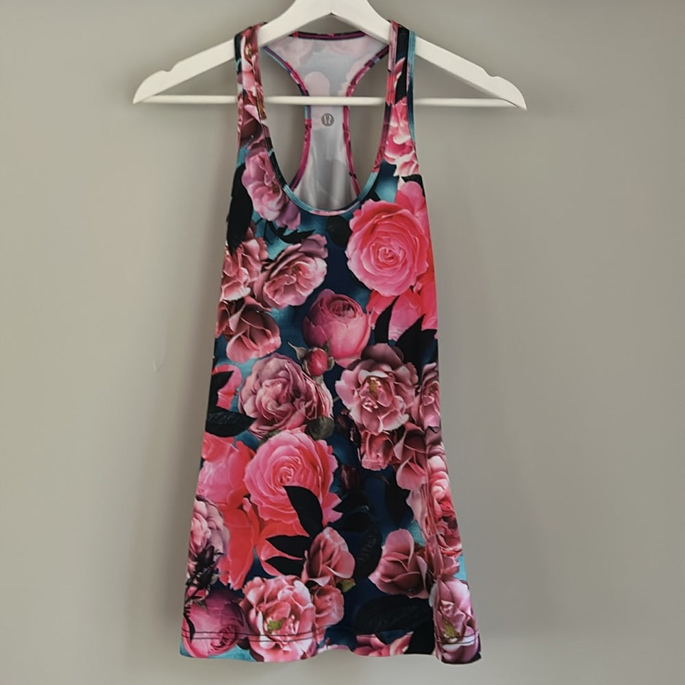 Lululemon Cool Racerback Tank Secret Garden Size 4