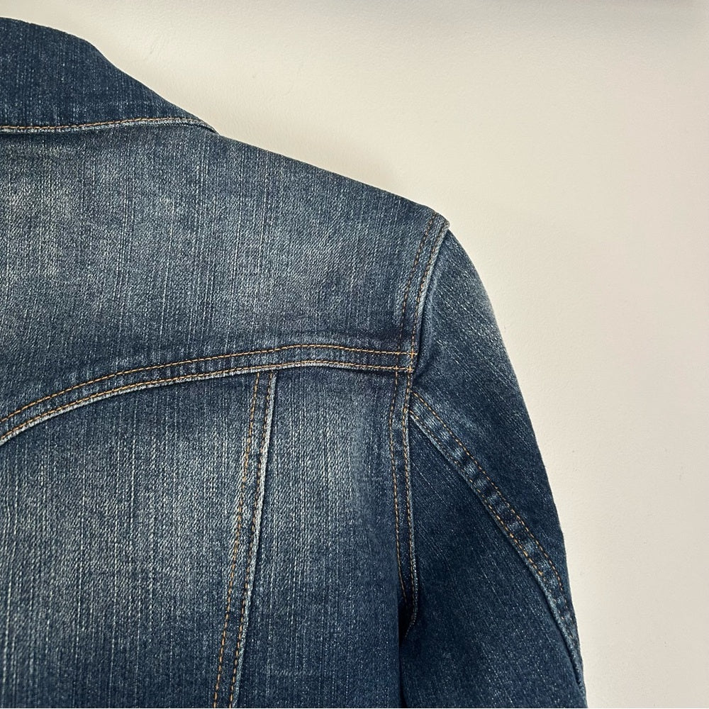 American Rag CIE Blue Stretchy Denim Jean Jacket Size Large