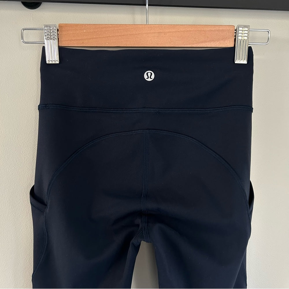 Lululemon Invigorate Leg Pockets High Rise Leggings Rare Size 2