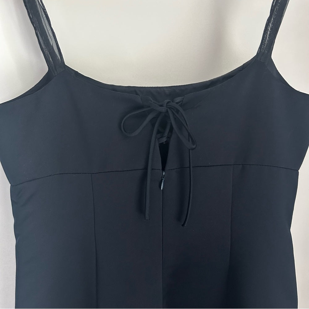 Long Dark Navy Formal Gown Dress Empire Waist Size 12