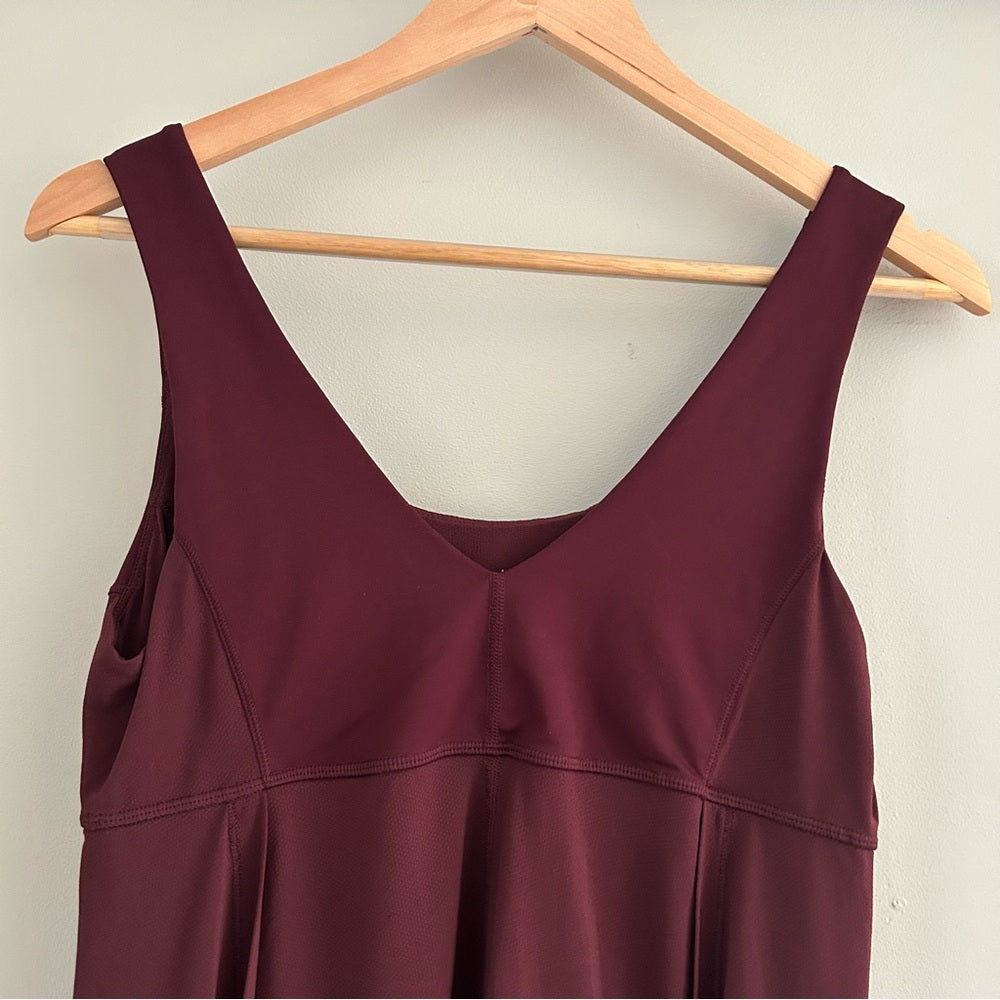 Lululemon Wrapper’s Delight Burgundy Sleeveless Tank Top Rare Size 10 - Love it again boutique