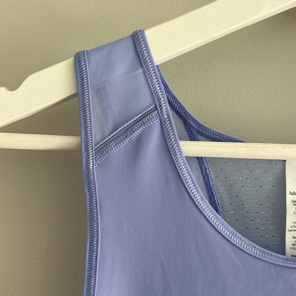 Lululemon Hydrangea Sculpt Tank Tie Back Like New Rare Size 4