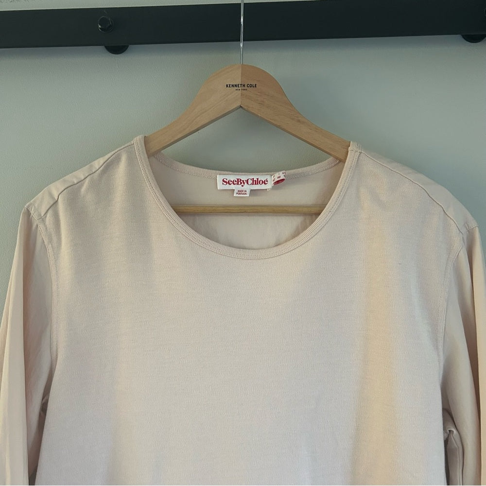 See By Chloé Comfy Cotton Shirt Dress Tunic Size 10