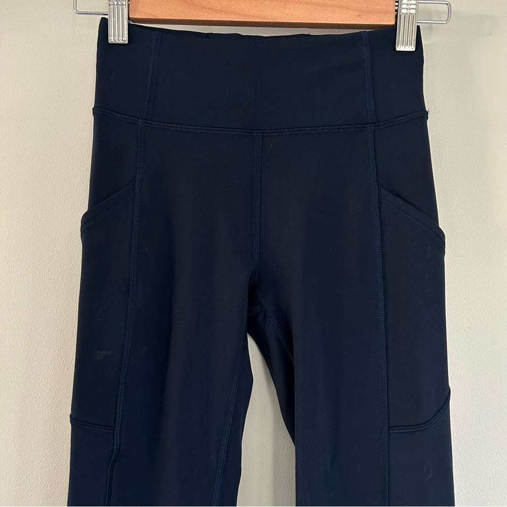 Lululemon Invigorate Leg Pockets High Rise Leggings Rare Size 2