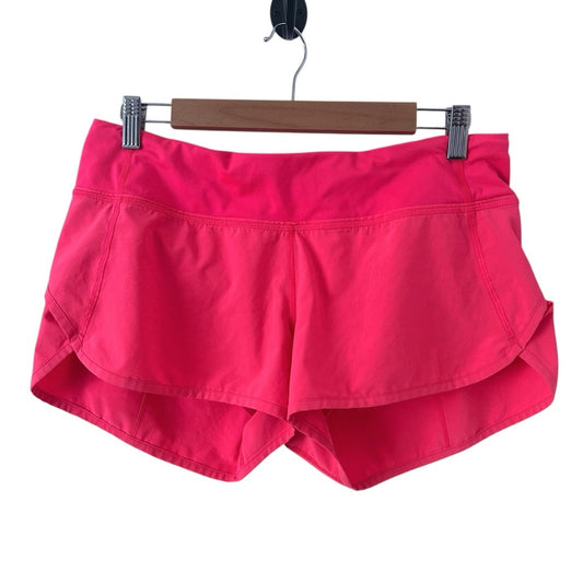 Lululemon Hot Pink Speed Up Shorts Size 8