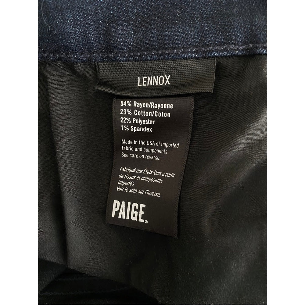 PAIGE Men’s Lennox Slim Fit Denim Jeans Dark Wash Size 32