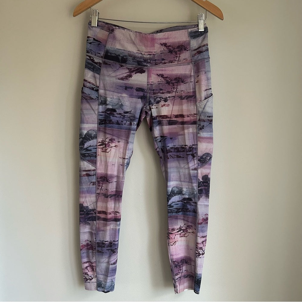 Lululemon Fast & Free 7/8 II Nulux High Rise Leggings Leg Pockets Size 10 - Love it again boutique