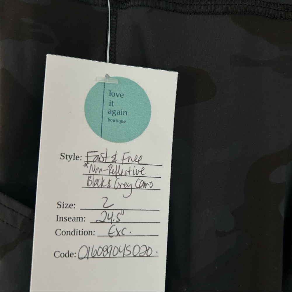 Lululemon Fast & Free Tight II *Non-Reflective Nulux Leggings Size 2 - Love it again boutique