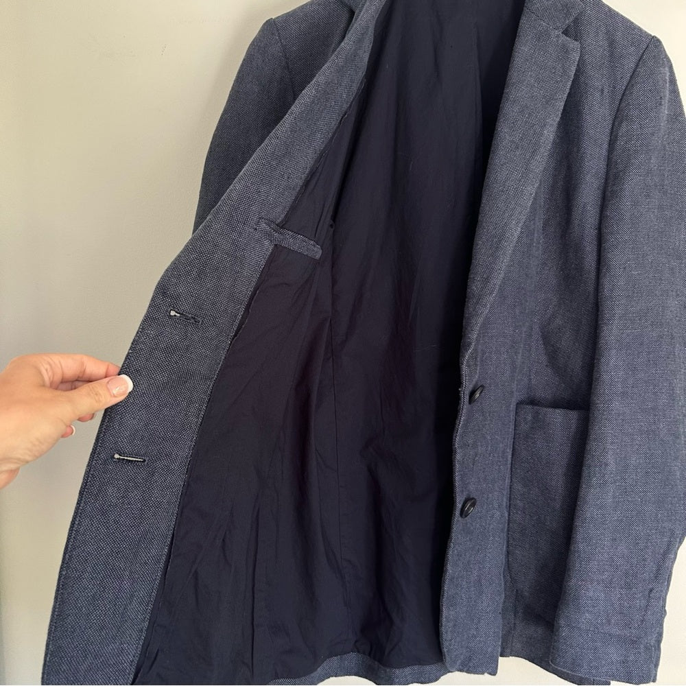 Aritzia Wilfred Linen Oversized SoftBlazer Jacket