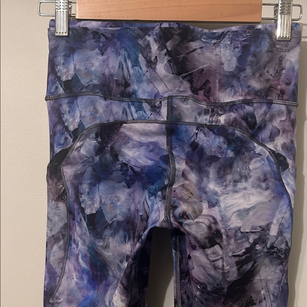 Lululemon Fast and Free High Rise Legging Leg Pockets Non-Reflective 25” Size 4