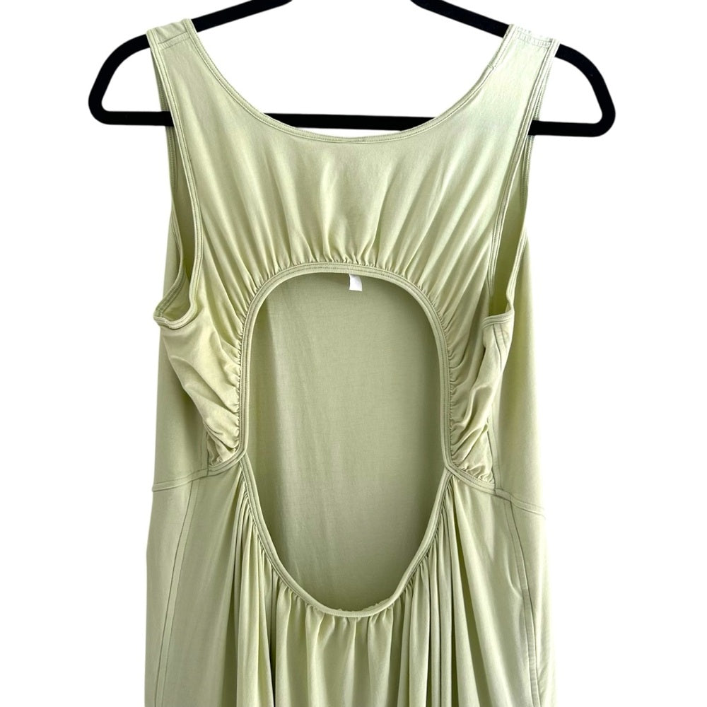 Lululemon Pima Cotton Open-Back Midi Maxi Sleeveless Dress Rare Size 12 - Love it again boutique