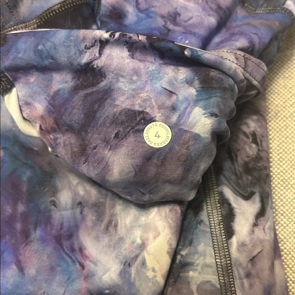 Lululemon Fast and Free High Rise Legging Leg Pockets Non-Reflective 25” Size 4