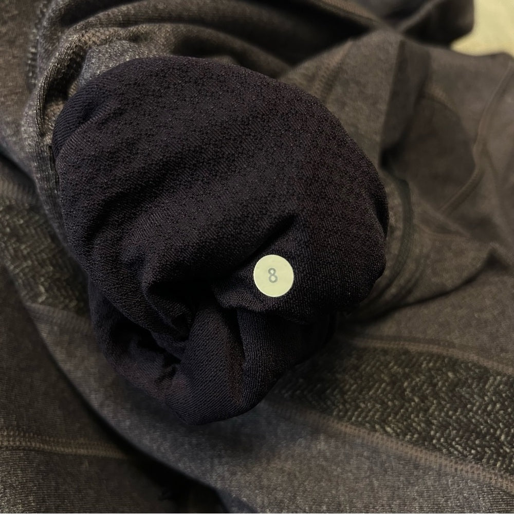 Lululemon Purple Stride Hooded Jacket Herringbone RARE Size 8
