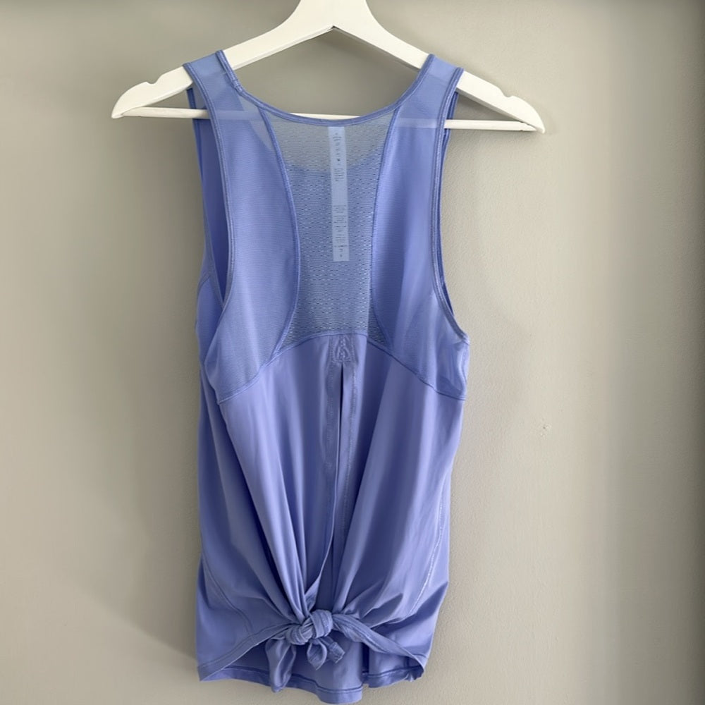 Lululemon Hydrangea Sculpt Tank Tie Back Like New Rare Size 4