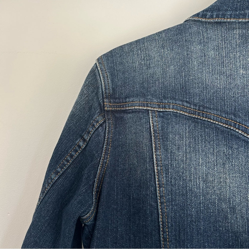 American Rag CIE Blue Stretchy Denim Jean Jacket Size Large