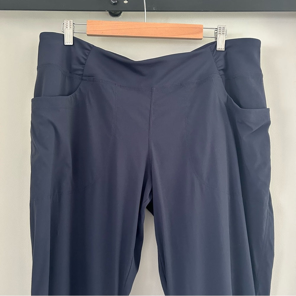 Mountain Hardwear Blue Dynama Hiking Pull On Pants Stretchy Size XL