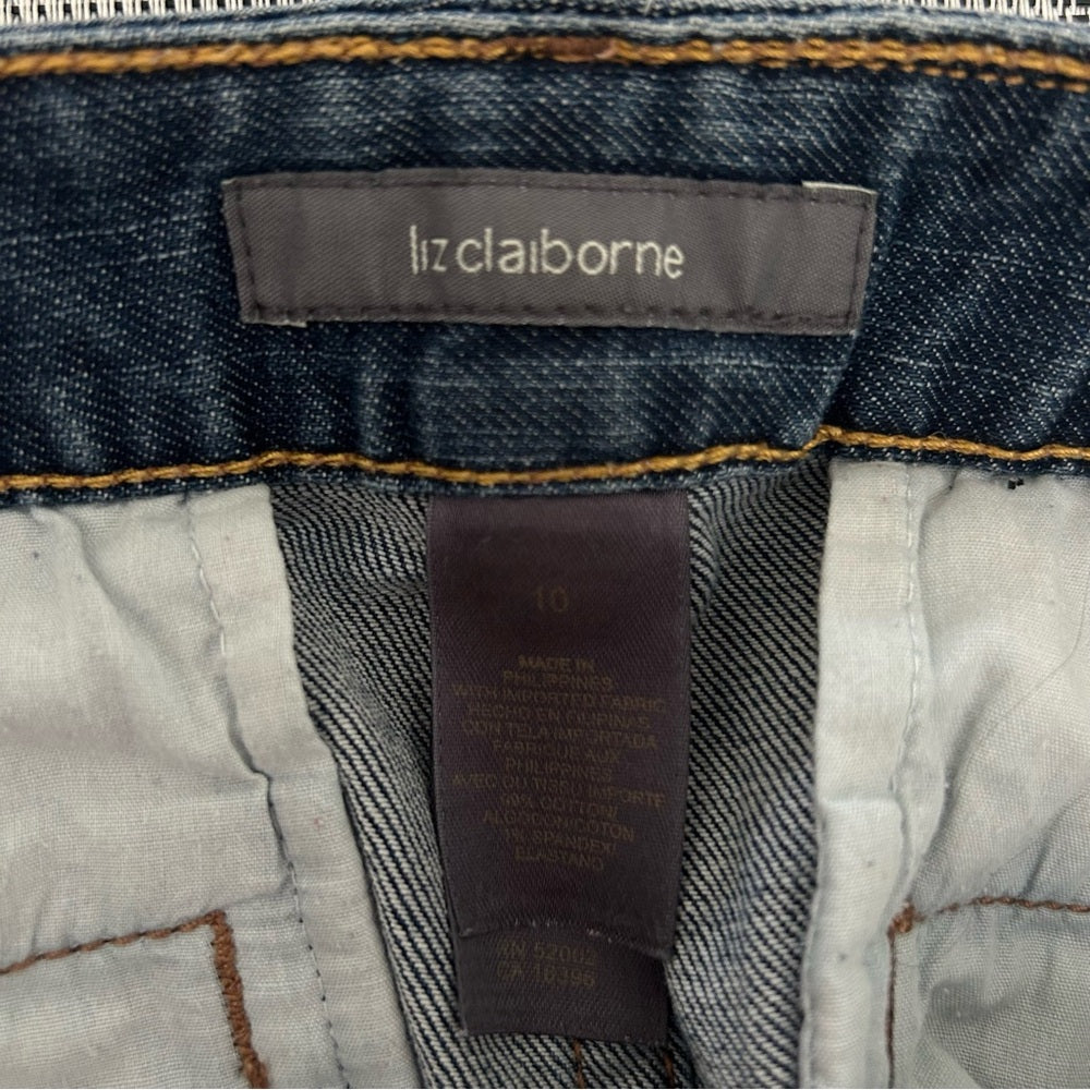 Vintage Stretchy Denim Jean Button-Front Straight Pencil Skirt