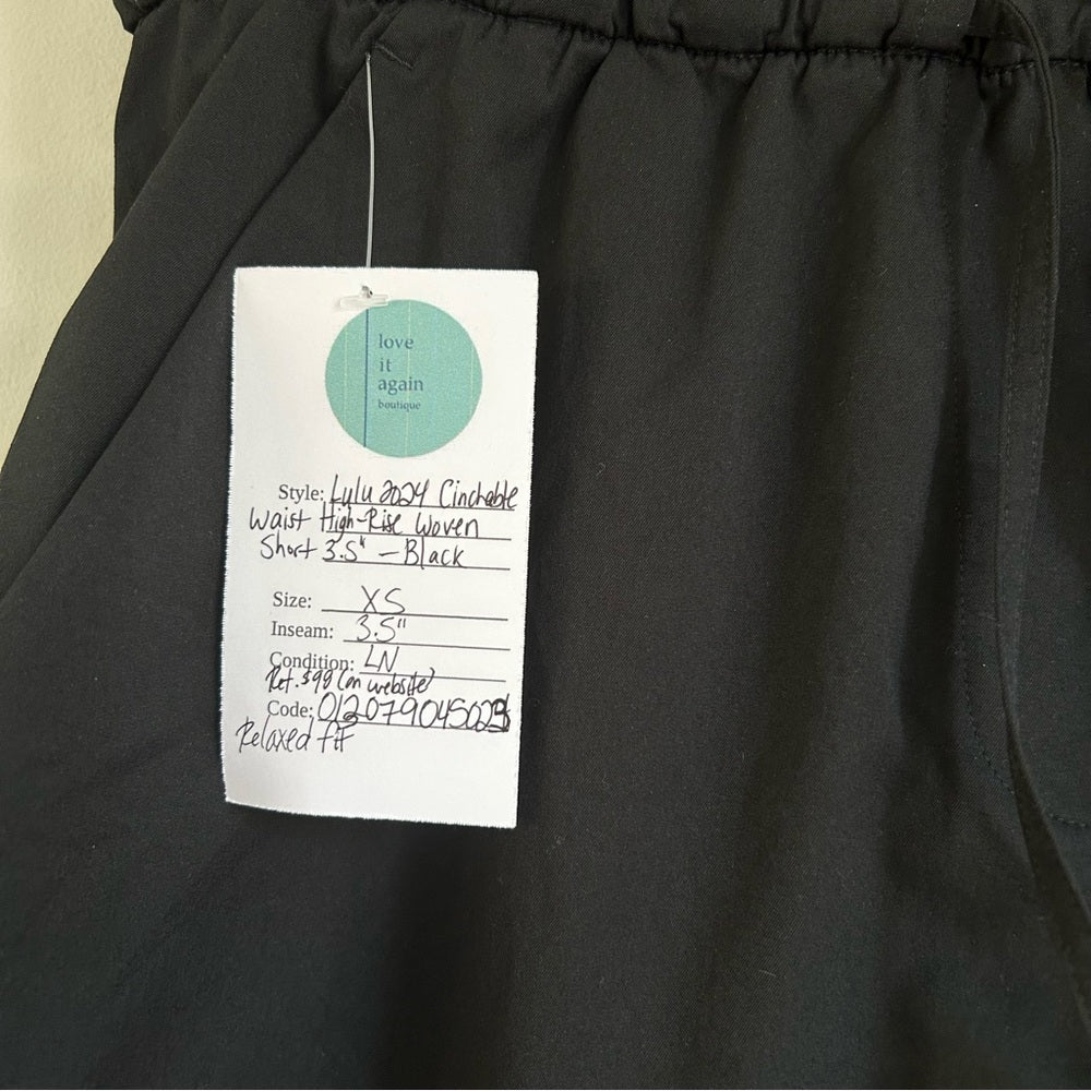 Lululemon 2024 Cinchable Waist High Rise Woven Short 3.5” Size XS